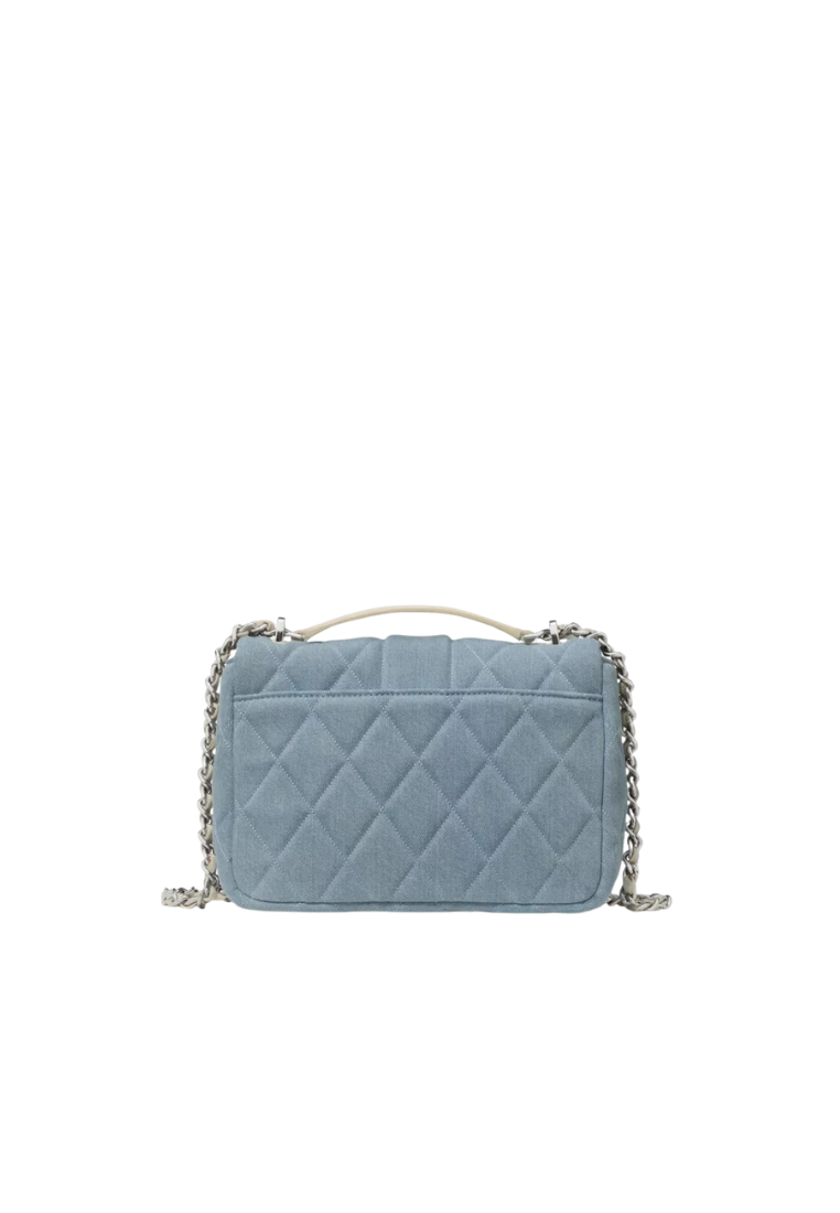 Kate Spade Carey Crossbody Bag Quilted Denim In Blue Multi KN591