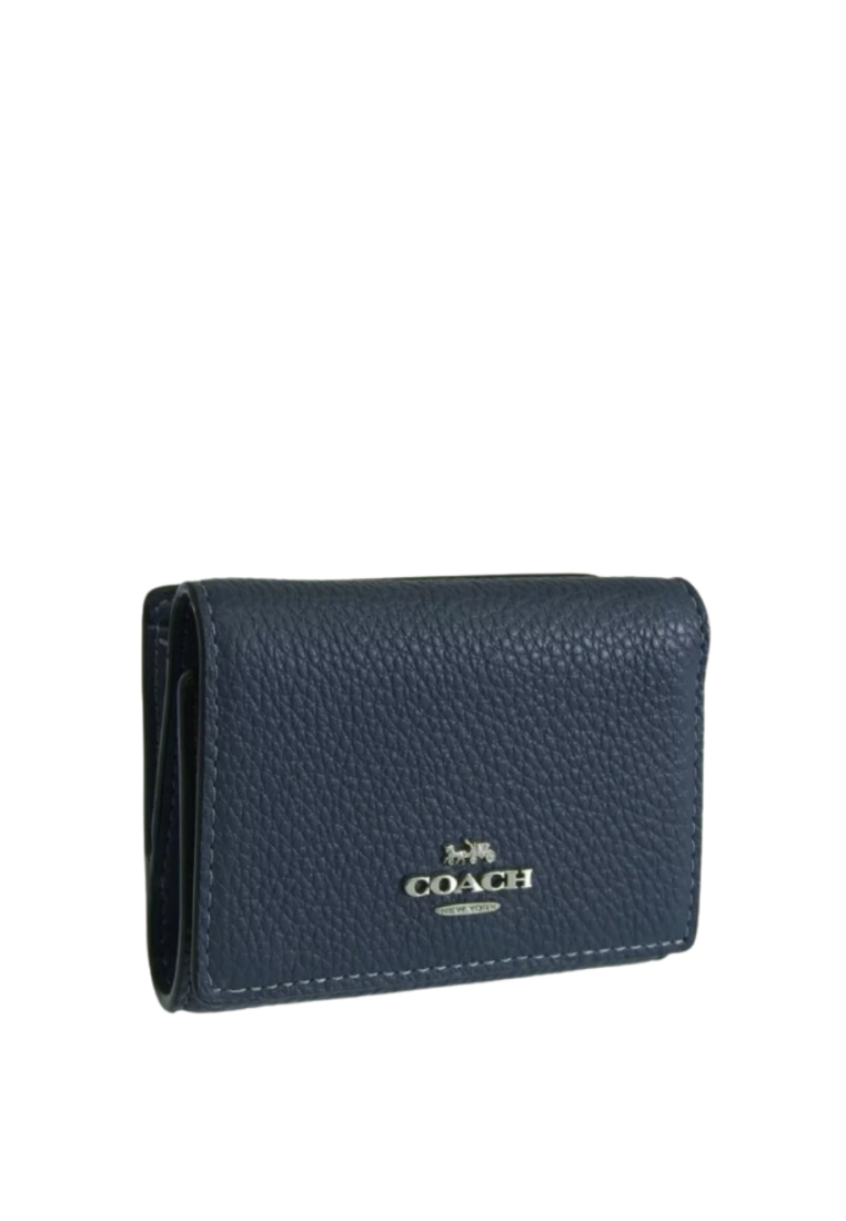 Coach Micro Wallet In Denim CM238