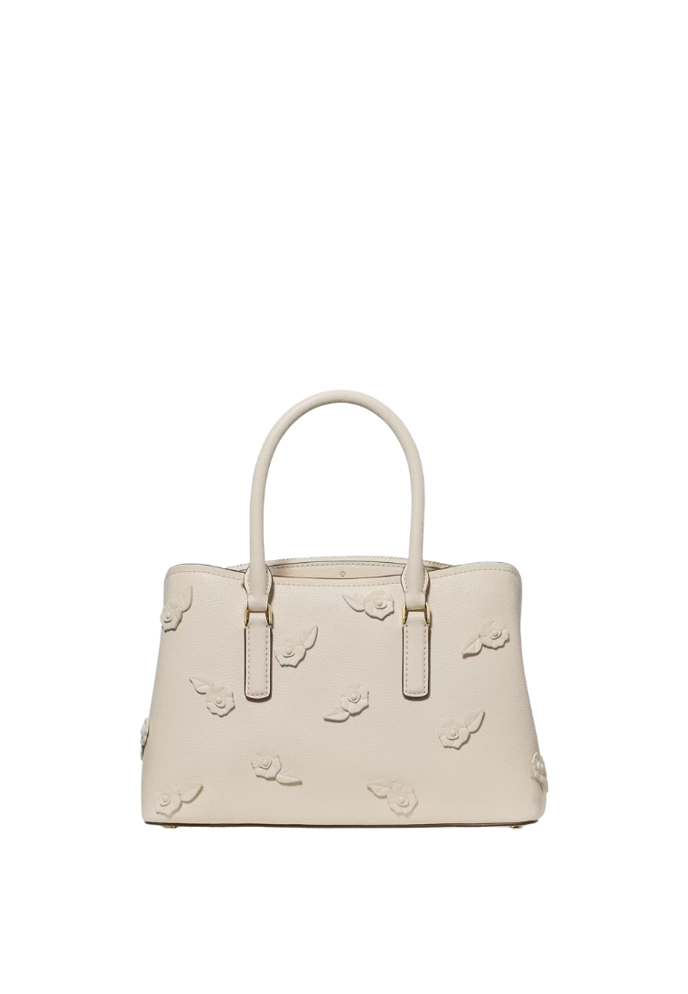 ( PREORDER ) Kate Spade Thompson Street Floral Small Satchel Bag In Cashew Milk KO150