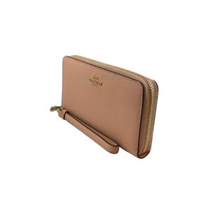 Coach Zip Around C3441 Long Wallet In Taupe