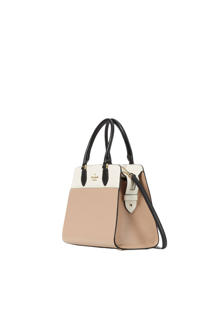 Kate Spade Madison Colorblock Medium Satchel Bag In Toasted KC621