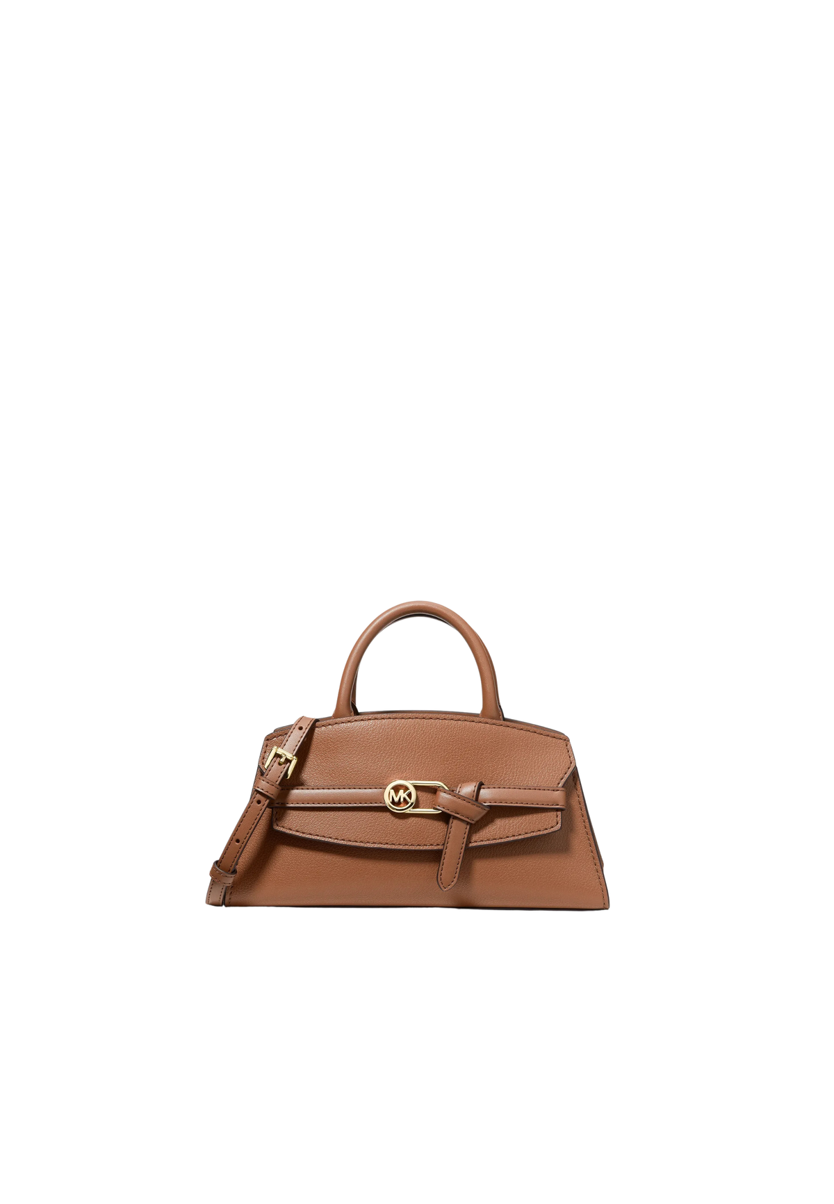 Michael Kors Greta Small Leather Convertible Crossbody Bag In Luggage 35F6GG8S1L