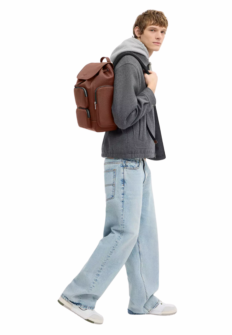 ( PREORDER ) Coach Finn Backpack In Vintage Brown CDC72