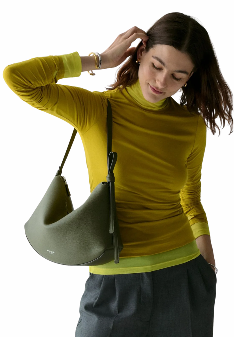 Kate Spade Loop Shoulder Bag Large In Seaweed KM951