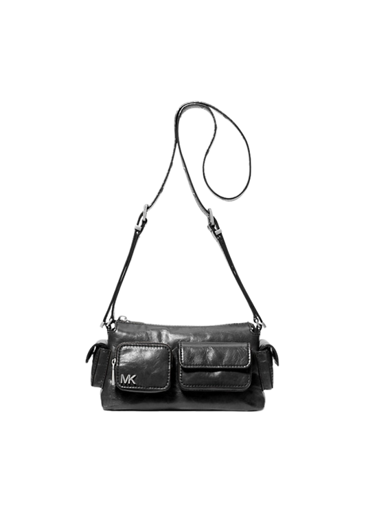 ( PREORDER ) Michael Kors Dakota Small Leather Shoulder Bag In Black 32S5SM3C5Y