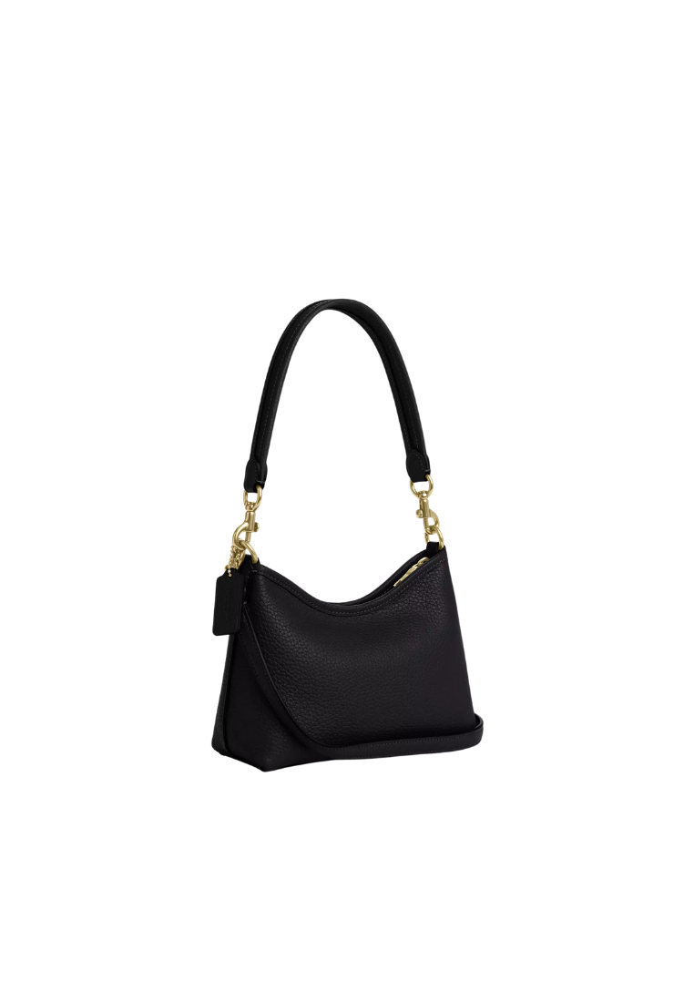 ( PREORDER ) Coach Laurel Small Shoulder Bag In Gold Black CBH16