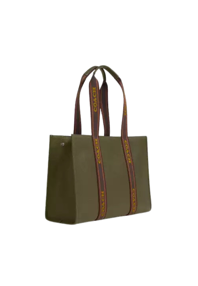 ( PREORDER ) Coach Large Smith Tote Bag In Olive Drab CM716