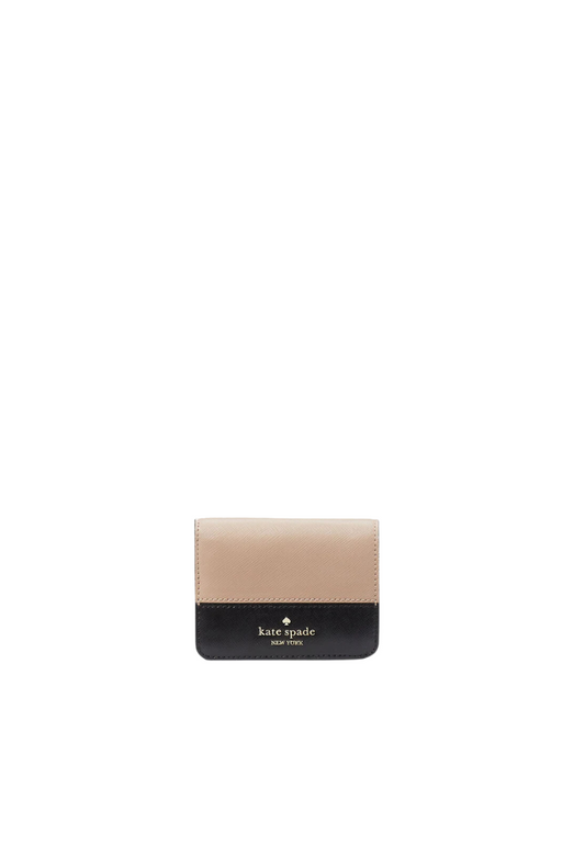 Kate Spade Madison Colorblock Small Bilfold Wallet In Toasted KC514