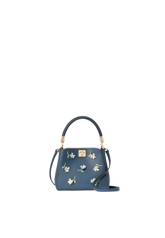 ( PREORDER ) Kate Spade Phoebe Applique Crossbody Bag In Bluestone Multi KK143