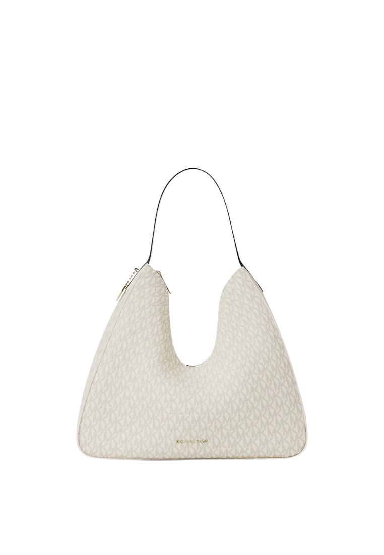 ( PREORDER ) Michael Kors Nayla Medium Signature Logo Shoulder Bag In Light Cream Multi 35F5G5ZL6B