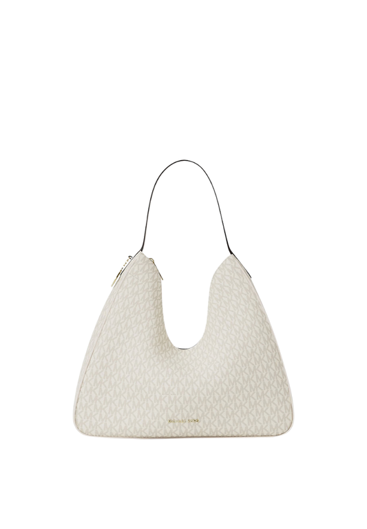( PREORDER ) Michael Kors Nayla Medium Signature Logo Shoulder Bag In Light Cream Multi 35F5G5ZL6B