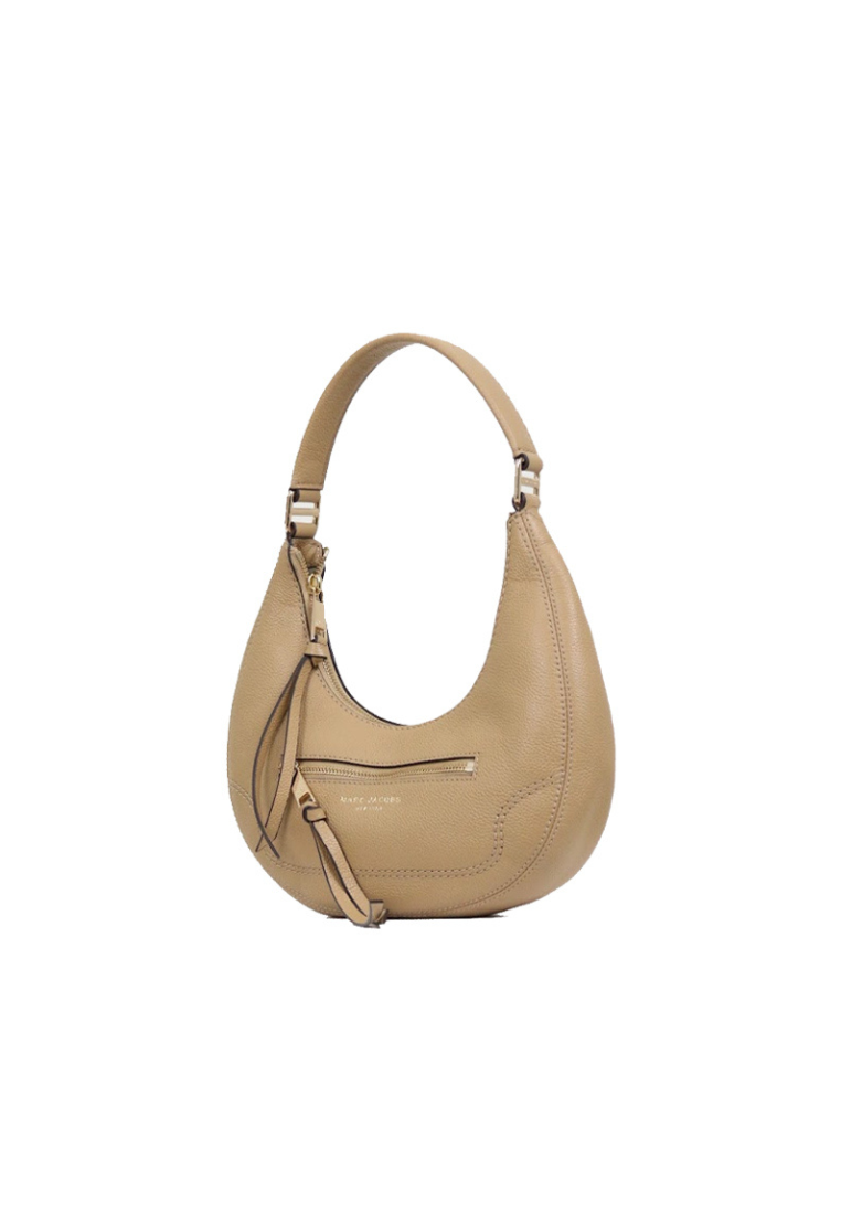 Marc Jacobs Small Leather Crescent Shoulder Bag In Iced Coffee H920L03FA22