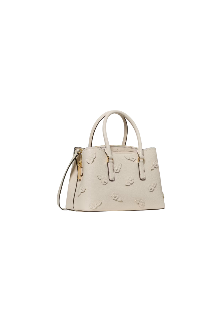 ( PREORDER ) Kate Spade Thompson Street Floral Small Satchel Bag In Cashew Milk KO150