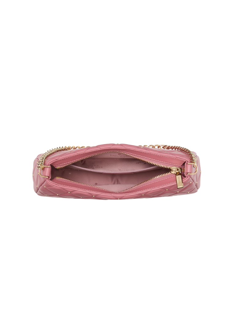 Kate Spade Carey Quilted Studs Small Convertible Crossbody Bag In Pomegranate KL886