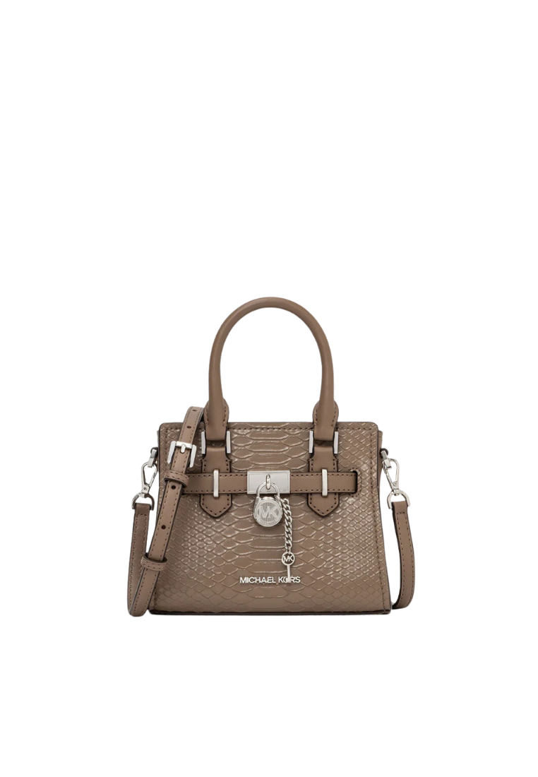 Michael Kors Hamilton XS Snake Satchel Bag In Dusk 35R4SHMC0G