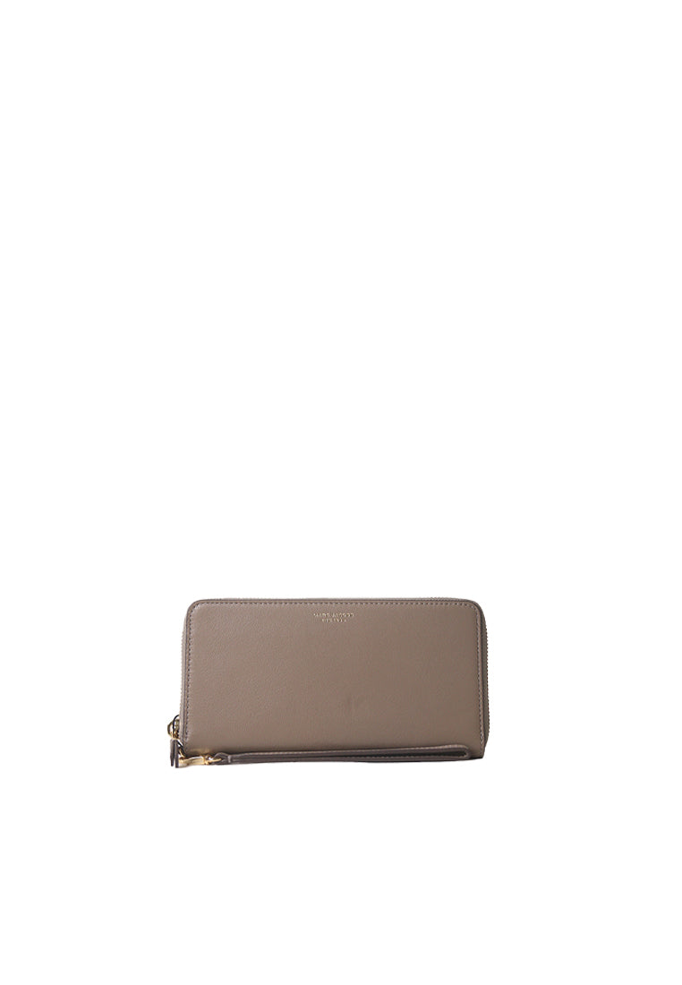 Marc Jacobs The Continental Wristlet Long Wallet In Cement S171L03FA22