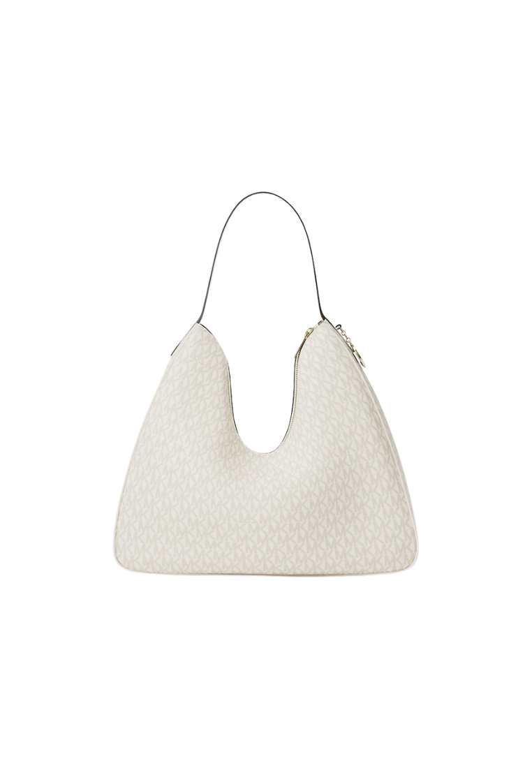 ( PREORDER ) Michael Kors Nayla Medium Signature Logo Shoulder Bag In Light Cream Multi 35F5G5ZL6B