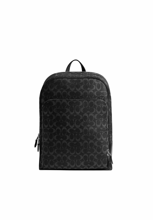 ( PREORDER ) Coach Gotham In Signature Canvas Backpack In Black Signature CR743