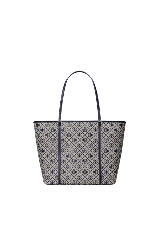 ( PREORDER ) Tory Burch T Monogram Zip Tote Bag In Tory Navy 166416