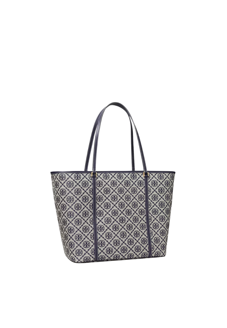 ( PREORDER ) Tory Burch T Monogram Zip Tote Bag In Tory Navy 166416