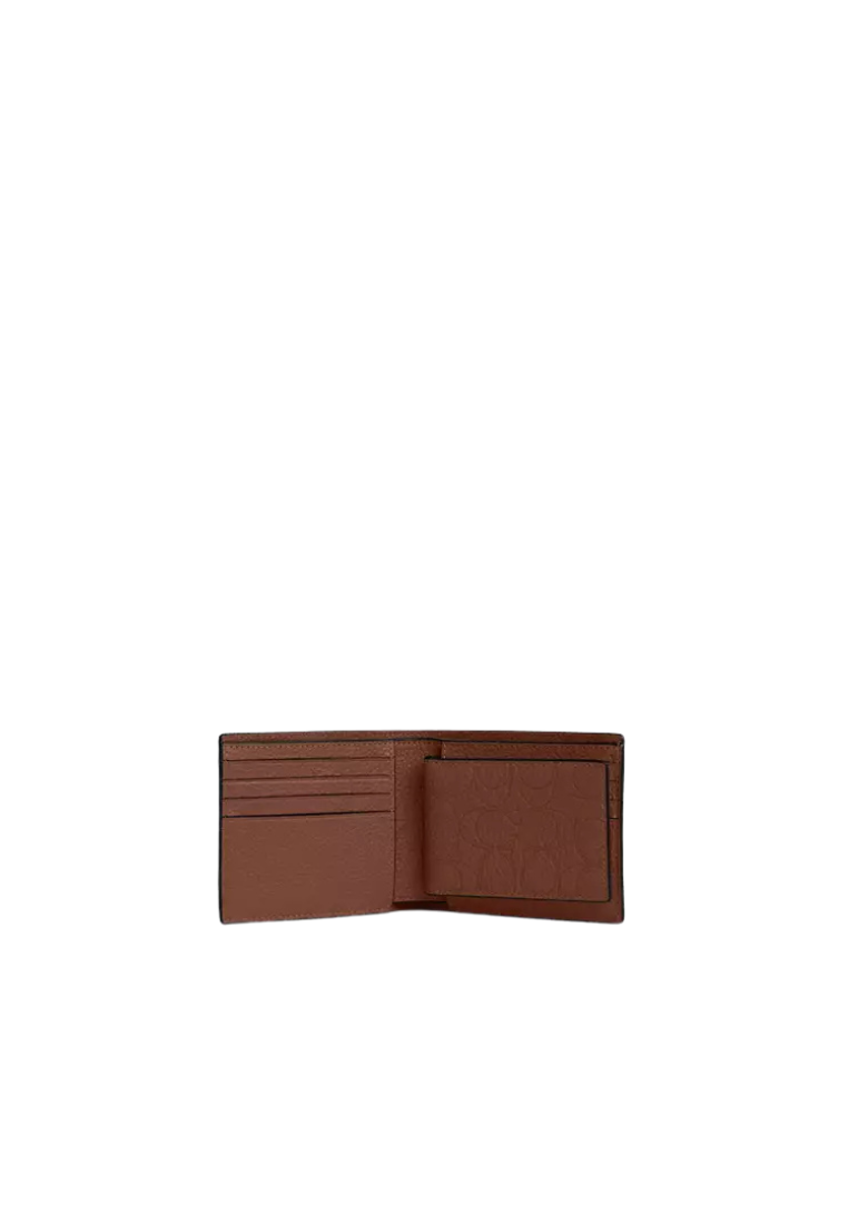 Coach 3-In-1 Wallet In Signature Leather In Vintage Brown CCG33