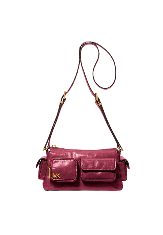 ( PREORDER ) Michael Kors Dakota Small Leather Shoulder Bag In Mulberry 32S5AM3C5Y