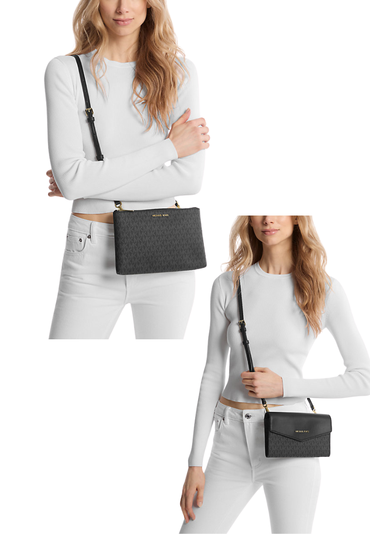 Michael Kors Charlotte Large 3 in 1 Tote Bag In Black 35R3GCFT3T