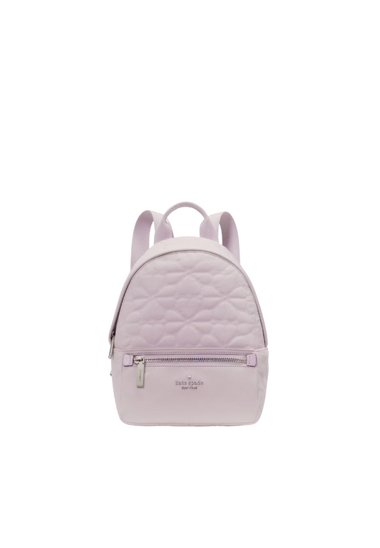 Kate Spade Spade Flower Quilted Small Backpack In Pale Amethyst KK158
