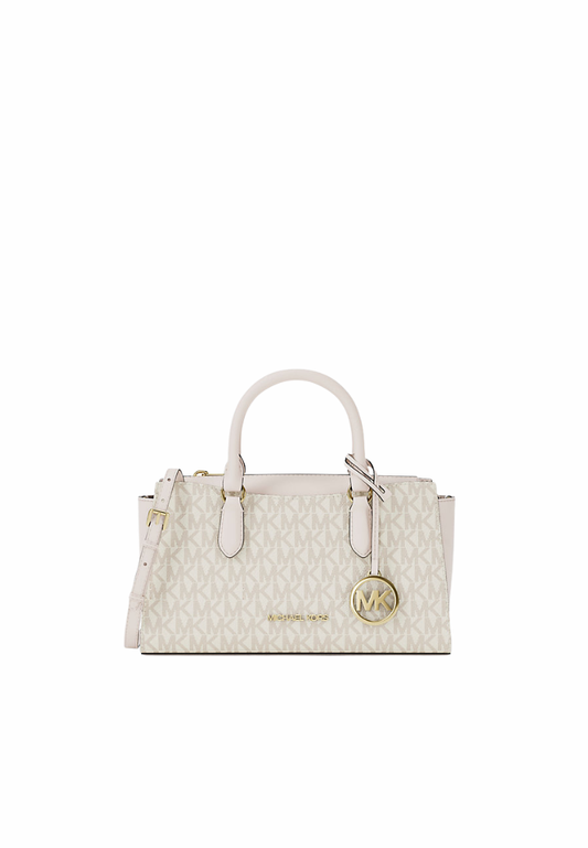 ( PREORDER ) Michael Kors Arden Small Signature Logo Messenger bag In Light Cream Multi 35S6G4XM1B