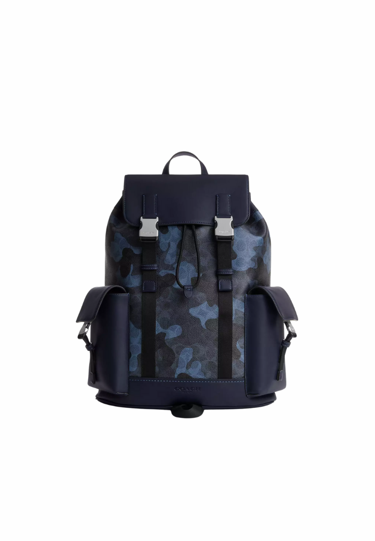 ( PREORDER ) Coach Clark In Signature Camo Print Backpack In Silver CDC20