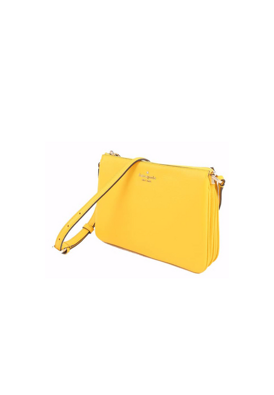 NEW KATE SPADE Remi Flap Chain Crossbody Shoulder Bag Sunflower Yellow