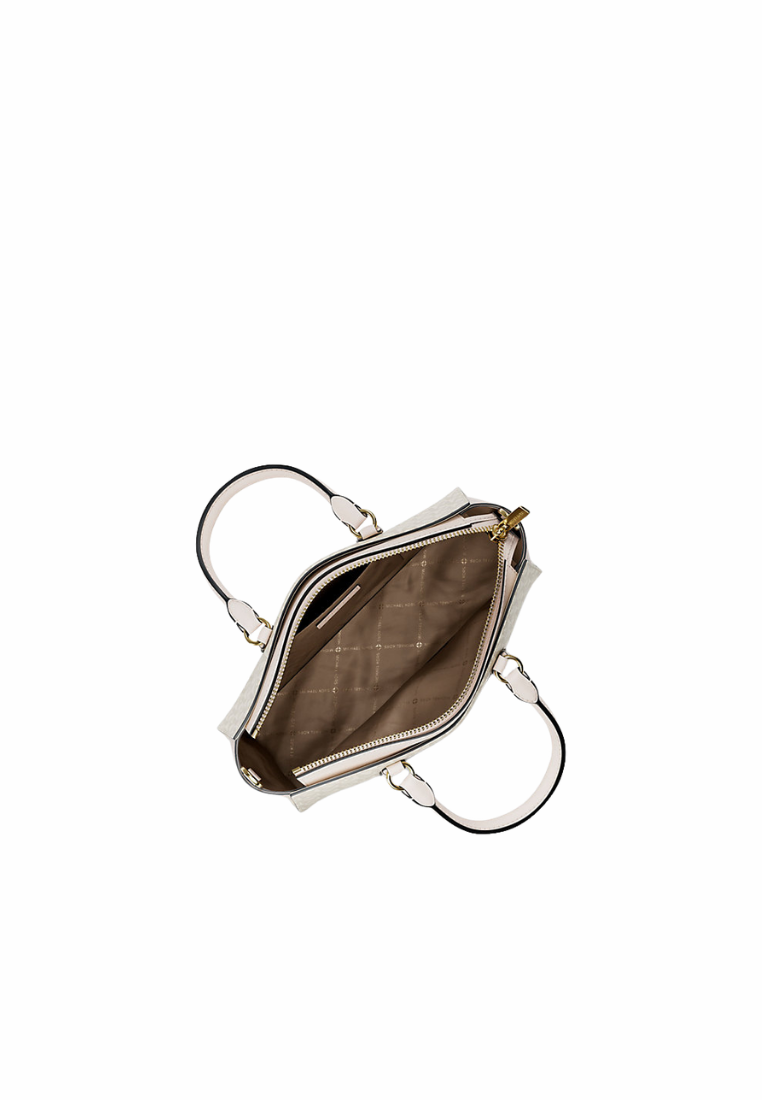 ( PREORDER ) Michael Kors Arden Small Signature Logo Messenger bag In Light Cream Multi 35S6G4XM1B