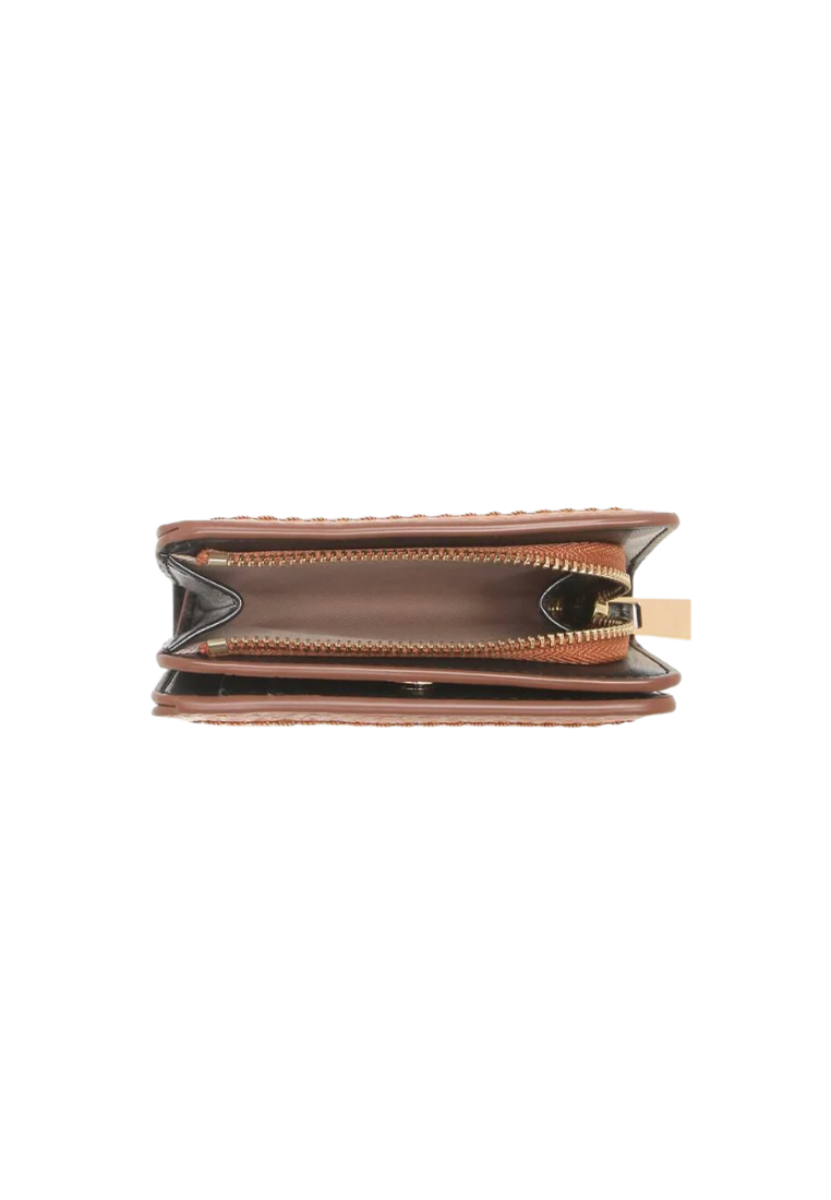 Marc Jacobs Groove Mini Wallet Compact In Smoked Almond S101L01SP21