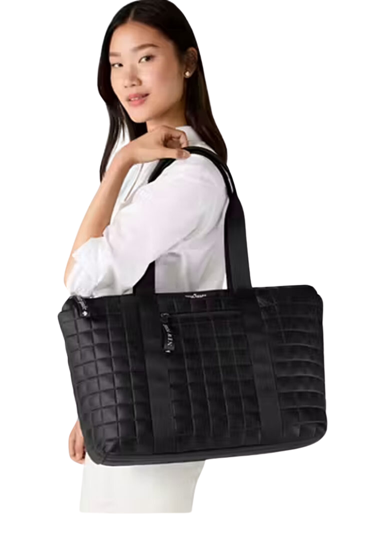 Kate Spade Camden Quilted Extra Large Tote Bag In Black KH405