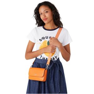 Kate Spade Rosie Flap Crossbody Bag In Carrot KA646