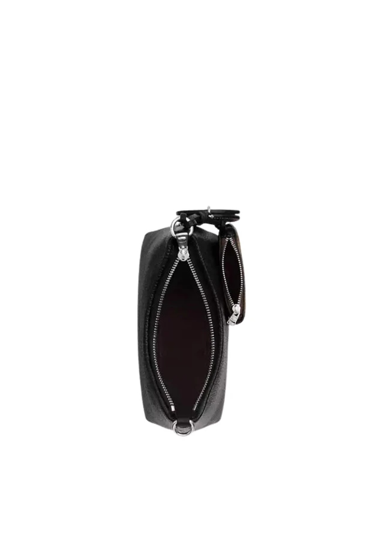 ( PREORDER ) Coach Laurel Small With Mirror Charm And Pouch Shoulder Bag In Black Tan CBI06