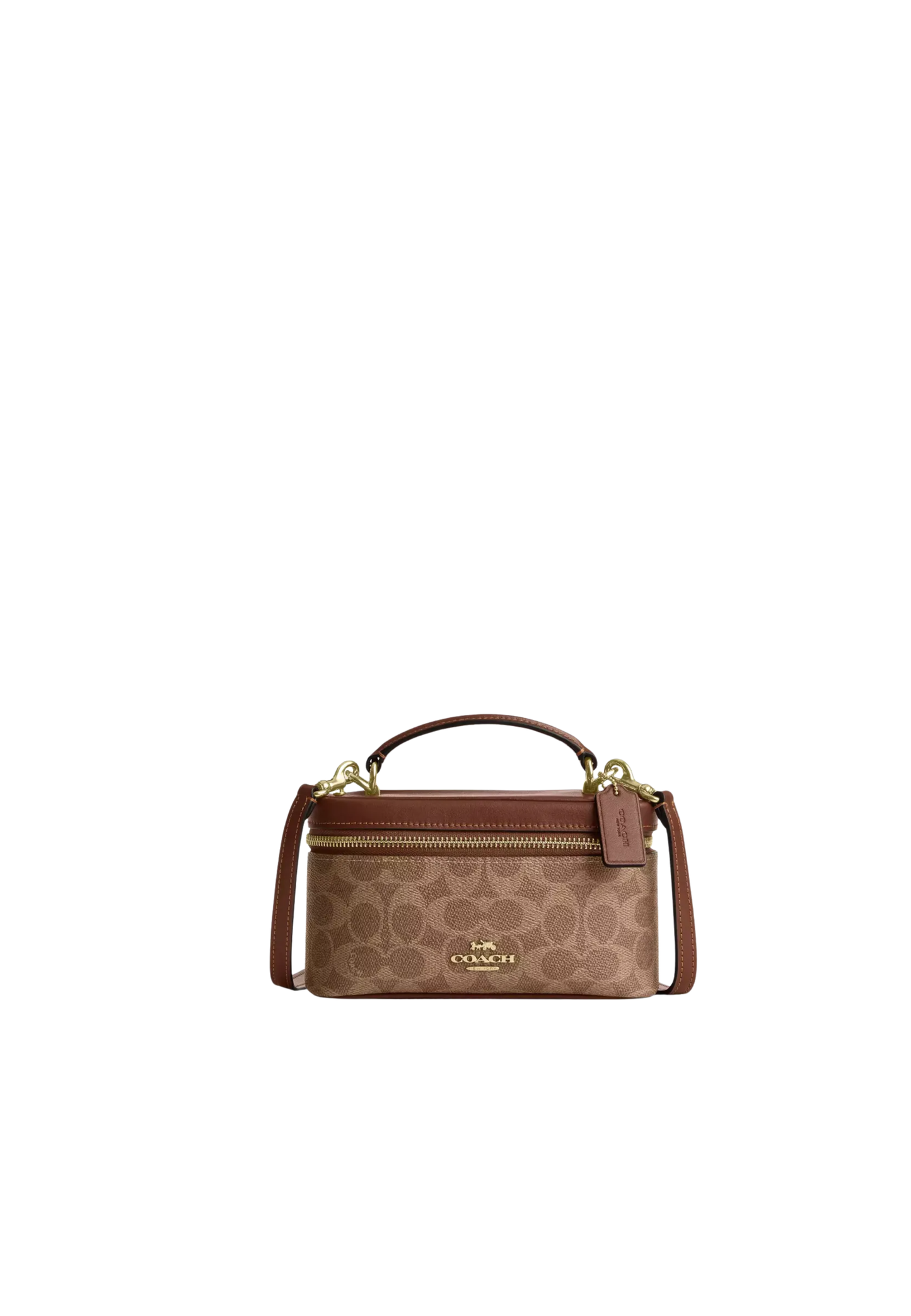 Coach Rainer Crossbody Bag 18 In Signature Canvas In Tan Brown CEO23