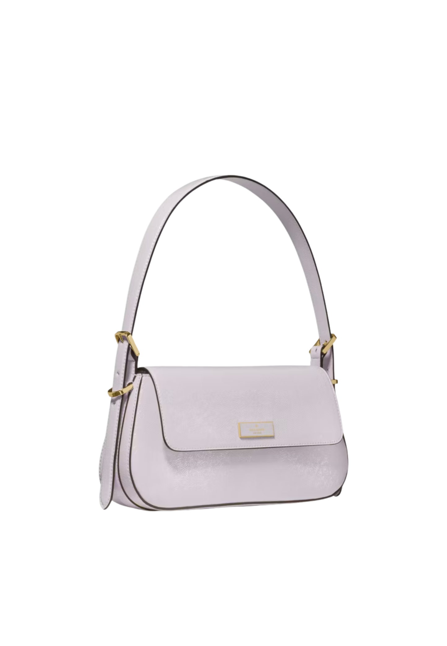 Kate Spade Bridget Crinkle Patent Small Flap Shoulder Bag In Lilac Moon KM677