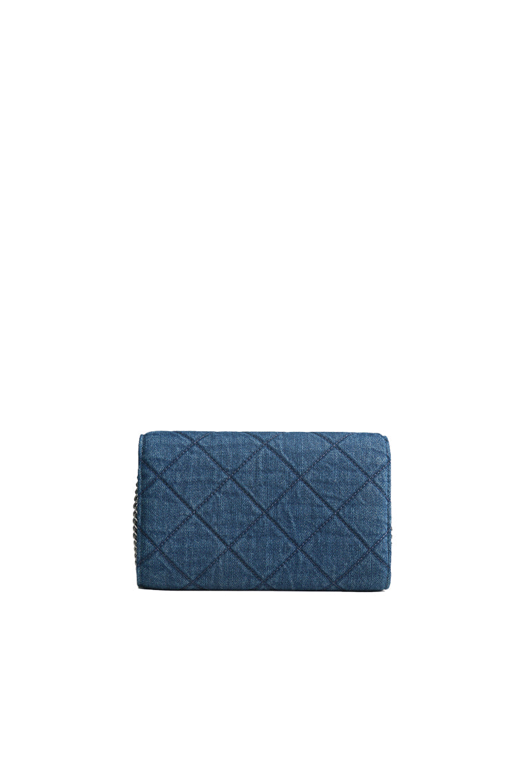 Tory Burch Willa Denim Chain Wallet Crossbody Bag In Denim 163012