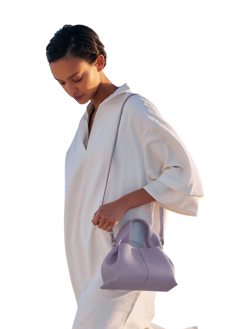 ( PREORDER ) Polene Numero Neuf Mini Crossbody Bag In Textured Mauve