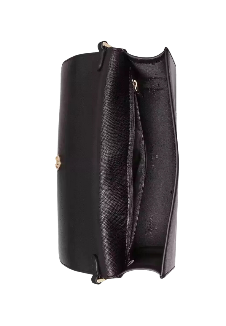 Kate Spade Madison Flap Convertible Crossbody Bag In Black KC430