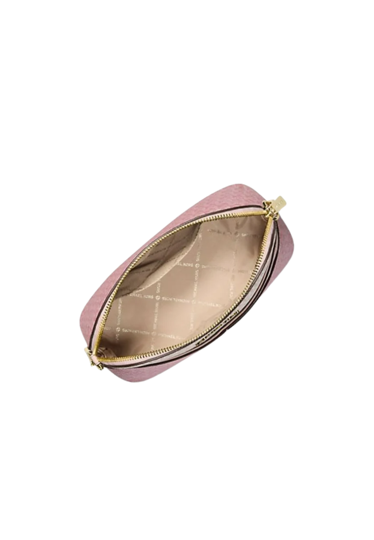 Michael Kors Jet Set Travel Medium Dome Color-Block Crossbody Bag In Powder Blush Multi 35S5GTVC6B