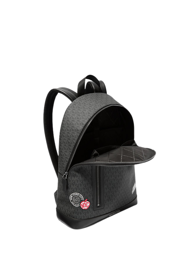 Michael Kors Cooper Slim Embellished Signature Logo Commuter Backpack In Black 37R5LCOB2U