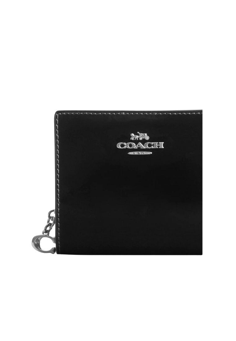 Coach Accessories Snap Wallet Patent Leather In Badlands Flr CN383