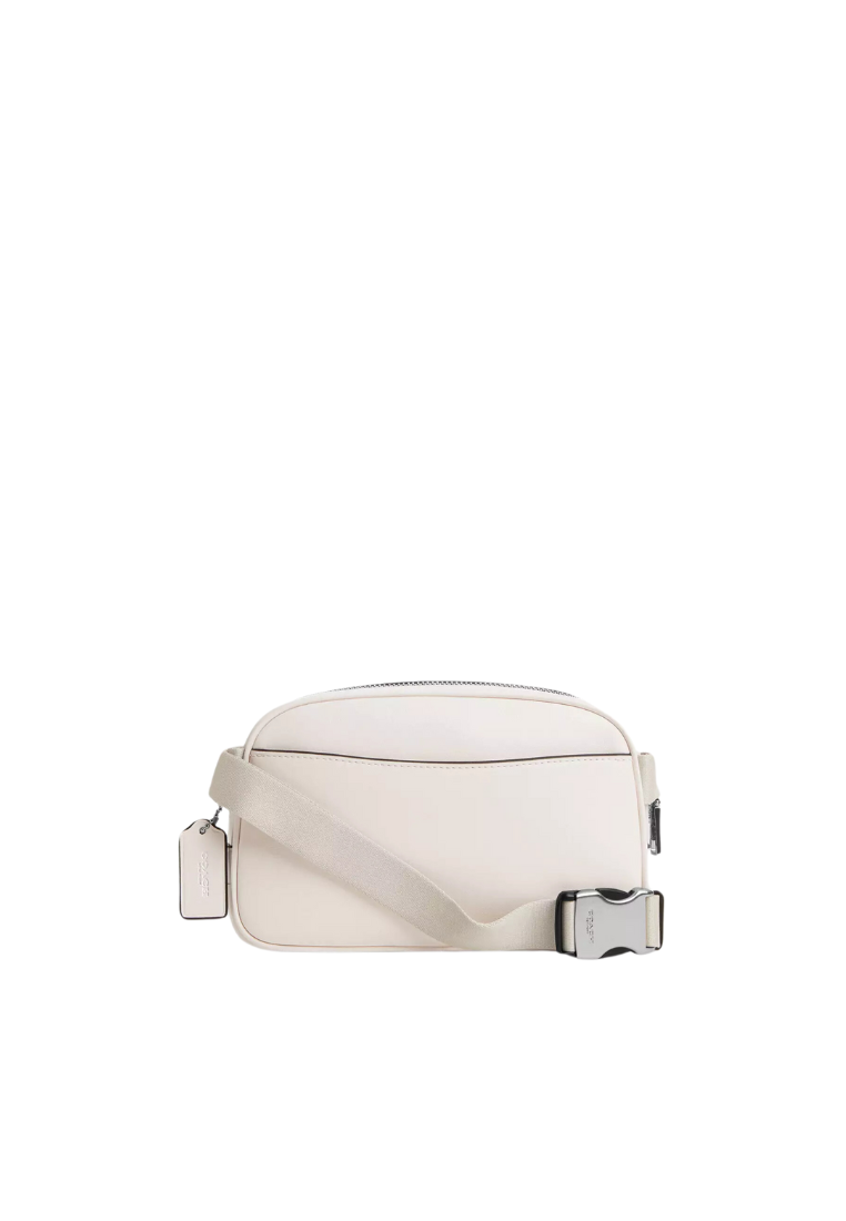 ( PREORDER ) Coach Pace Belt Bag In Silver Chalk CR136