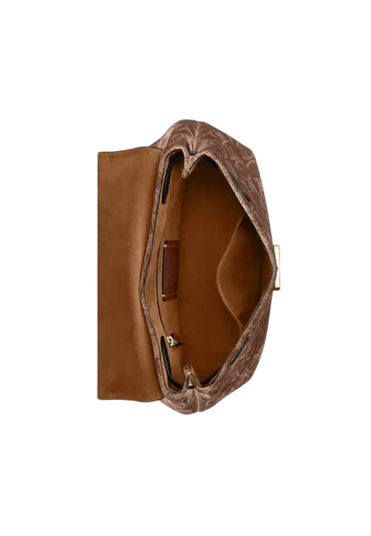 Coach Emory Top Handle In Signature Chenille In Light Khaki Vintage Brown CDB08