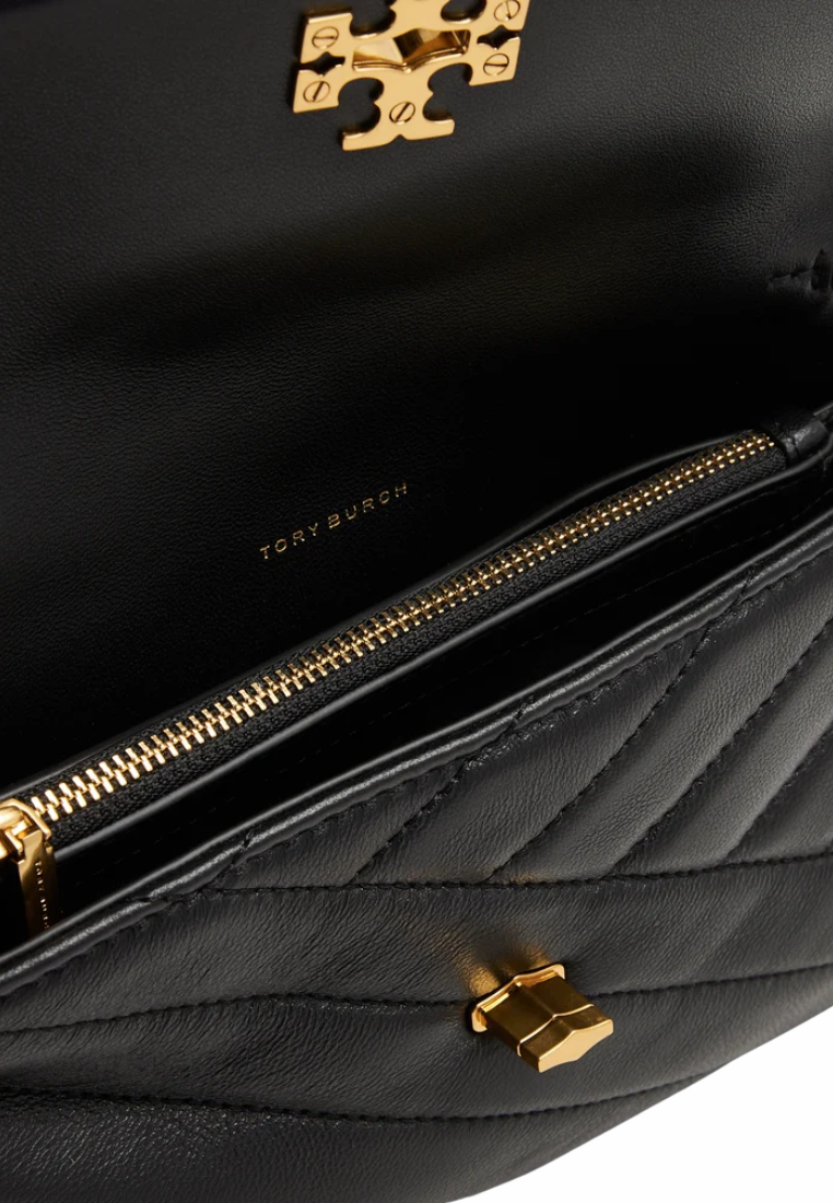 Tory Burch Kira Chevron Chain Crossbody Bag In Black 90343