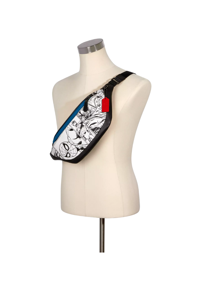 Coach Marvel Warren With Comic Book Print Belt Bag In Chalk Multi 2412