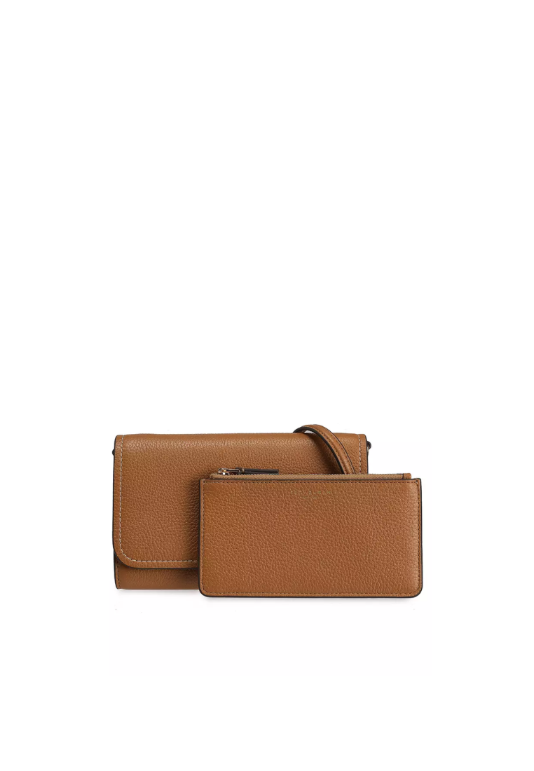 Tory Burch Thea Crossbody Bag With Flat Wallet In Tiramisu 146467