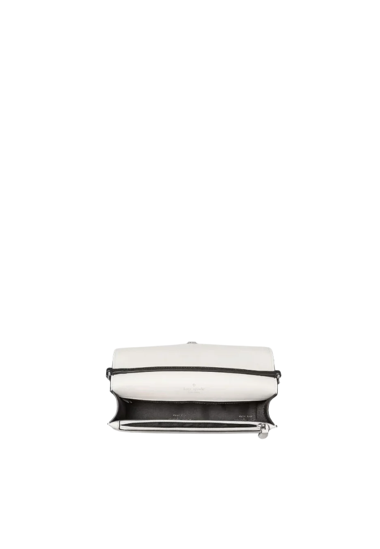 Kate Spade Madison Colourblock Small Flap Crossbody Bag In Platinum KC517